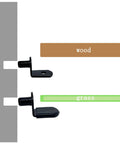 Hella Sturdy Cabinet Shelf Pins And Bracket Pegs With Rubber Sleeves For Adjustable Shelving Upgrades shown on wood and grass background.