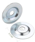 Heavy Duty Bench Grinder Arbor Washers And Flanges Set Built Tough For Half And Five Eighth Inch Shafts, 2-1/10 inch steel washers.