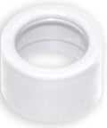 Non-Metallic Insulating Bushing For Half Inch EMT Conduit Four Pack No Sweat Push-On Quick Install With Smooth Bearing Surface For NEC Compliant Electrical Fittings, white