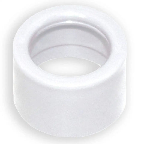 Non-Metallic Insulating Bushing For Half Inch EMT Conduit Four Pack No Sweat Push-On Quick Install With Smooth Bearing Surface For NEC Compliant Electrical Fittings, white