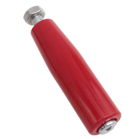 Red M10 Threaded Revolving Hand Wheel Handle With Nut for Lathes Furniture Repair and Fixtures M10x100 Bakelite Construction