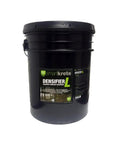 Rock Solid Lithium Concrete Floor Densifier and Hardener Locks Out Dust and Cranks Up Surface Strength while Promoting a Sick High Gloss Finish for Heavy Traffic Slabs Fast Drying 5 Gallon black bucket of concrete densifier.