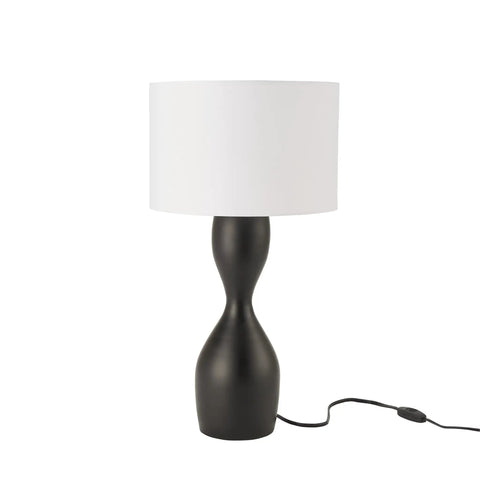 Dope Modern Wavy Black Table Lamp With 75 Inch Cord 23 Inch Tall Easy Assembly Bulb Not Included E26 Bulb Compatible Perfect for Bedroom