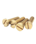 Top Shelf Brass Slotted Cheese Head Screw Pack Metric Sizes M2 Through M8 Solid Round Drive Machine Fasteners Hella Durable Hardware