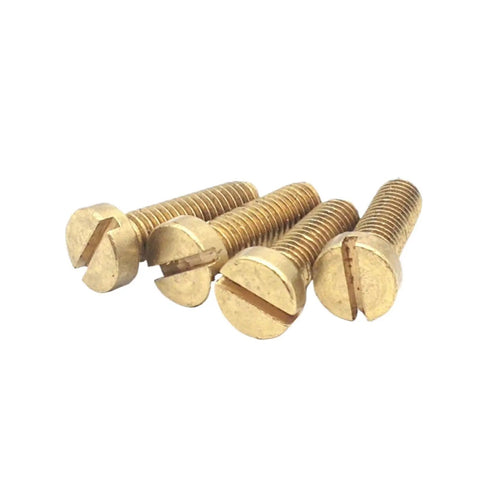 Top Shelf Brass Slotted Cheese Head Screw Pack Metric Sizes M2 Through M8 Solid Round Drive Machine Fasteners Hella Durable Hardware