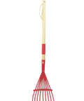 Kids Garden Tools Set For Small Hands, Mini Leaf Rake And Essentials, Durable Wood Iron And Plastic Build