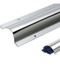 3.3 Foot Stainless Steel Wire Guard Raceway Cord Cover Cable Management Hider Protector With Screws visible showing wire inside.