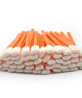 Wellgler's 5.11-inch foam cleaning swabs with orange handles and white foam tips for cameras and lenses, 50 pcs, Amazon