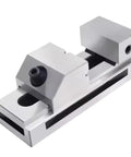 Ultra Accurate Tool Steel Bench Vise For 1.5 To 2 Inch Workpieces, Pro Grade Clamping With Quick Jaw Change, parallel view