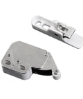 Push To Open Cabinet Latches Set For Cabinets And Drawers, Touch Latch System, Easy Install, Spring Tension in silver and white finish