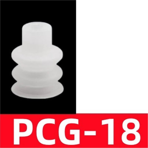 Heavy Duty Khaki Pneumatic Vacuum Sucker Nozzle For Industrial Manipulator Robotics, PCG-18 rubber suction cup