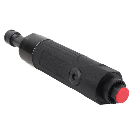 Slick Compact Pneumatic Die Grinder For Tight Squeezes Low Speed Carving Tool Zinc Alloy Build Easy Grip Handle visible with red button.