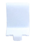 20 Pack Adjustable White Steel Pilaster Shelf Support Clips For 255 Series Pilasters, showing a single clip design.