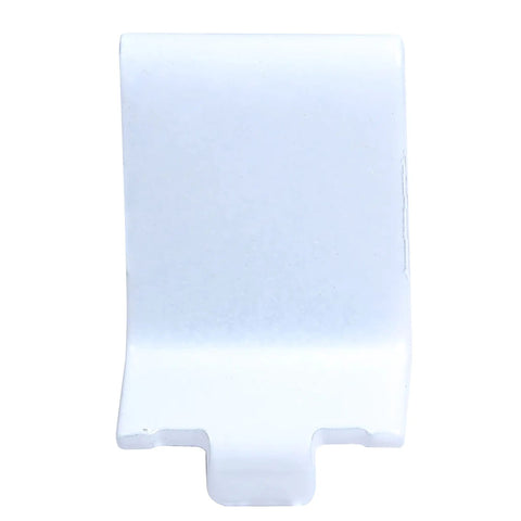 20 Pack Adjustable White Steel Pilaster Shelf Support Clips For 255 Series Pilasters, showing a single clip design.