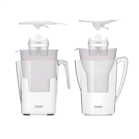 Magnesium Mineralized Water Filter Set With Long Life Mg2 Plus Cartridges, 6 pack, 720L capacity, dual filter jug system