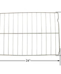 Oven Rack Replacement W10256908 For Whirlpool Maytag KitchenAid Kenmore Amana And More, stainless steel rack, 24x16 dimensions.