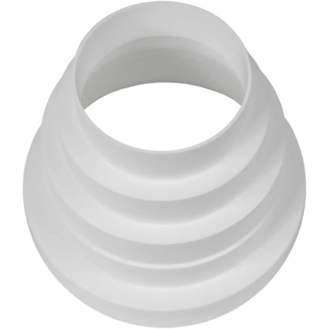 3 To 6 Inch Duct Inline Reducer Increaser Plastic Universal Connector For Vent Ducts HVAC Vent Pipe Adapter Reducer Or Increaser And Can Be Cut To Fit 80 150mm For Air Conditioning Heating And Cooling