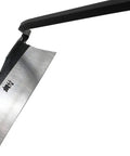 Beast Sharp Japanese Weeding Tool for Quick Easy Garden Weeding Long Nejiri Gama Hand Sickle with 4.8 inch blade, close-up view.