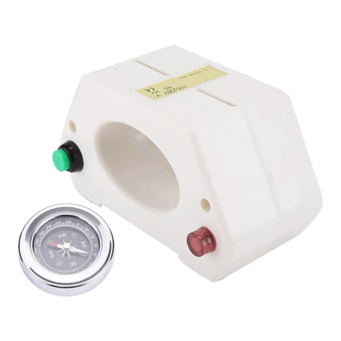 Watch Demagnetizer And Compass Kit For Mechanical Watches 2 In 1 Dope Professional Demagnetizing Tool, white unit with compass detail