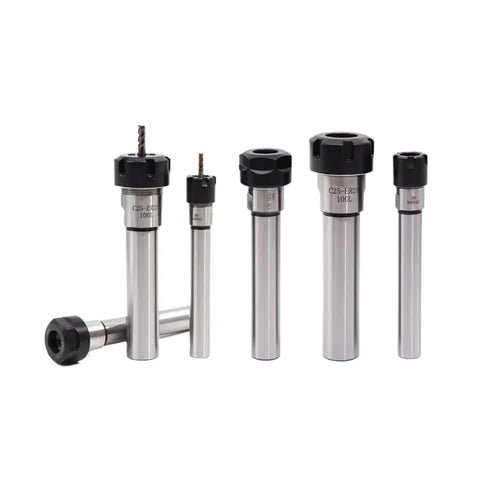 Pro Shop Grade Collet Chuck ER Extension Rod for CNC Milling Lathe Tools, heavy-duty, various lengths, precision steel design.