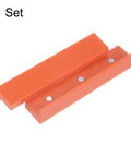 Heavy Duty Magnetic Vise Jaw Covers 5 Inch Nylon Bench Protectors Featuring Slick Grooves For Badass Workholding In Woodworking Jewelry Making And Plumbing Projects Dead Straight Hold No Sweat Setup - orange nylon pads