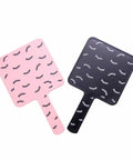 Pink Mini Handheld Lash Mirror For Eyelash Extensions Anti Fog Beauty Mirror Ideal For Lash Application And Inspection