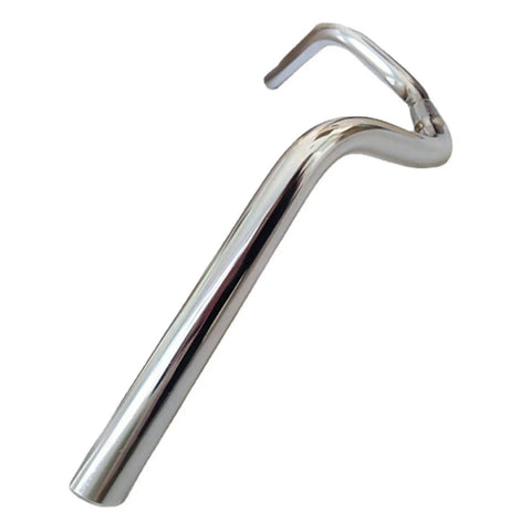 Flat Bar Handlebar 25.4mm Clamp For Road Cycling Replacement, 56cm Aluminum Alloy Lightweight And Strong, angled view