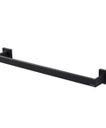 Matte Black towel bar from 5 Piece Bathroom Hardware Accessories Set Includes Towel Bar And Towel Rack Robe Hook Toilet Paper Holder Wall Mounted