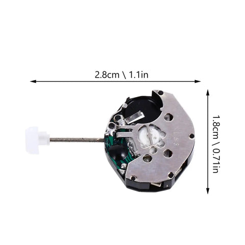 Five Pack Quartz Watch Movements Replacement 0.71 Inch Diameter DIY Wristwatch Repair Timepiece Parts Kit For Various Styles Easy Install Practical Watch Repair Accessories close-up