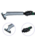 Turbo Oil Return Drain Line And Oil Feed Pipe Kit For Chevy Cruze Sonic Trax Buick Encore 1.4L Turbo Engine 4 Piece OEM Replacement Set Compatible With 55568031 55592600 25198546 55567067 55587854, image showing metal and plastic components with detailed view of connectors.