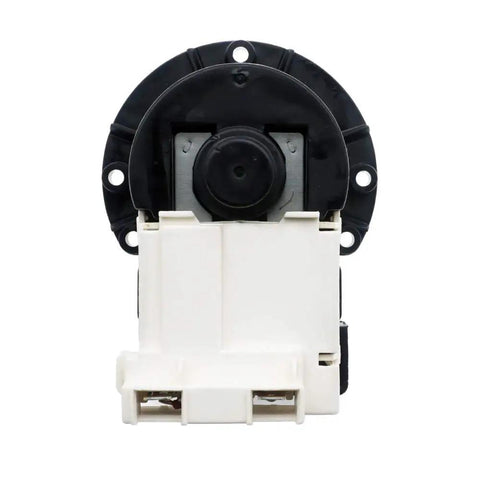 Front view of Washer Drain Pump Replacement Kit For LG 4681EA2002H And 4681EA2001T, featuring black and white components.