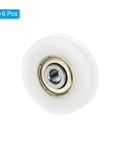 U Groove Pulley Wheel 6x38x8.5mm Set Of 6 Nylon Bearing Guide Rollers For Sliding Doors Drawers Windows Conveyor Tracks And Mechanical Hardware White Smooth Glide Easy Install Built To Last white roller with bearing, 6 pcs