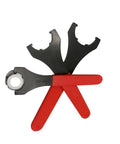 Top Tier UM Type ER25 Collet Key Wrench For ER20 ER32 Nuts, black and red tool with smooth grip for CNC milling.