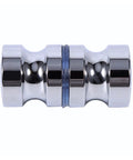 Heavy Duty Aluminum Door Handle For Glass Doors And Cabinets, 1.1 Inch Diameter, Silent Hydraulic Soft Close Buffer, works with wood and metal