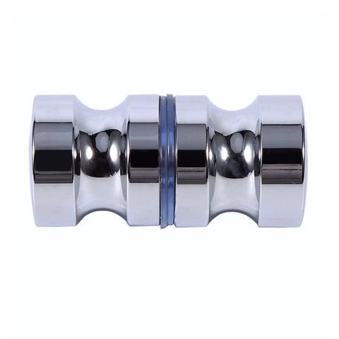 Heavy Duty Aluminum Door Handle For Glass Doors And Cabinets, 1.1 Inch Diameter, Silent Hydraulic Soft Close Buffer, works with wood and metal