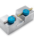 Dual Clamp Gemstone Bonding Converter And Working Aligning Locator Jig All In One Faceting Tool with magnetic hold and side pressure.