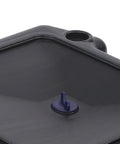 Close-up of the spout on the Get This Pro 8L Low Profile Oil Drain Pan For Car And Motorcycle Service.