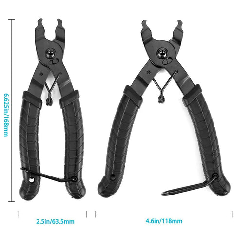 Bike Master Link Pliers For Bicycle Chains Missing Link Opener And Closer Two In One Tool Heavy Duty Steel Construction 