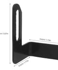 Rock Solid 2 Piece Adjustable Bench Grinder Tool Rest Bracket For Multiple Angles Metal Trimming And Workshop Sharpening With No Hassle Heavy Duty Steel Mount, 3.07in tall, 1.73in wide.