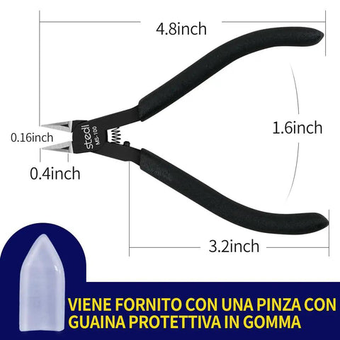 4.7 Inch Model Nipper With Sharp Thin Blade And Blade Case For Gundam Building And Repair Sprue Cutter Black Pro Grade Tool