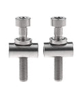 Titanium M5x30mm Bolt Nut Washer Set For Thomson Seatpost, 6Al/4V Titanium Alloy Grade 5 Fasteners, 2 Bolts 2 Nuts 2 Washers
