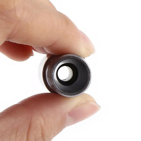 Heavy Duty Precision Collet Chuck With 5mm Steel Motor Extension Fits ER11 Tooling For Milling Machining Tasks showing the inside opening.