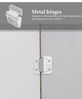 Torque Cabinet Hinge For Kitchen And Home Cabinets, Silver Zinc Alloy Small Size With Adjustable Angle And Friction Soft Close