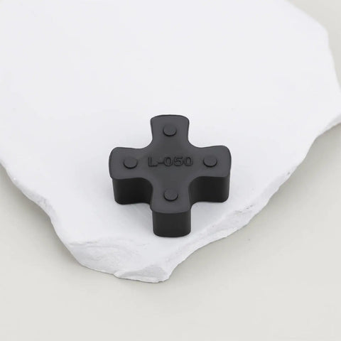 8 Piece Set L050 Solid Jaw Coupling With NBR Rubber Spider Insert 27.2x11.2mm For Pumps Fans Motors Vibration Absorption Wear Resistant Anti Aging Durable Industrial Grade, black L-050