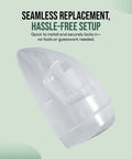 Replacement Dirty Tank For Bissell Little Green Portable Carpet Cleaners White OEM 2037144 durable white tank side view