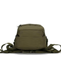 Army Green Camouflage Rucksack Backpack for Men and Women, front view, Oxford Fabric Hiking Pack With 42x21x21 cm Size