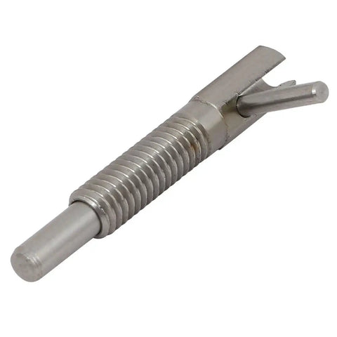 Heavy Duty M6 Thread Stainless Steel Lock Out Indexing Plunger with L Handle, retractable pin for CNC jigs, measures 41.5mm.