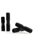 Close-up of double-headed screws from the Pro Grade 20 Piece CNC Accessory Plate Set With Double Headed Screws For Lathe Cutter And Turning Holder