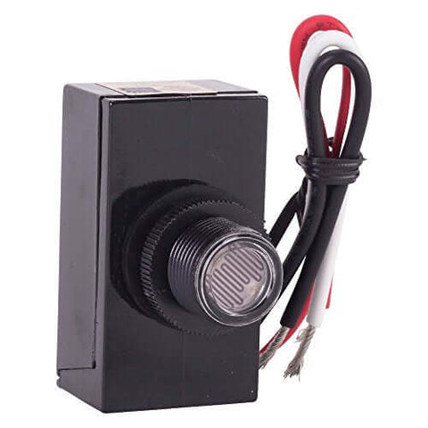 Tork RKP301 Outdoor 120-Volt Button Photocontrol Dusk To Dawn Sensor with wiring for exterior lighting