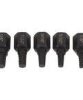 Hot 5 Piece Black Carbon Steel Bolt Extractor Kit For Broken Screw Removal Tool Set With Precision Hex Grip 1/8 To 1/4 Inch Size, five extractors